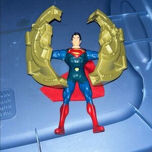 Superman Action Figure with Gold Armor Pieces - Red, Blue, Gold